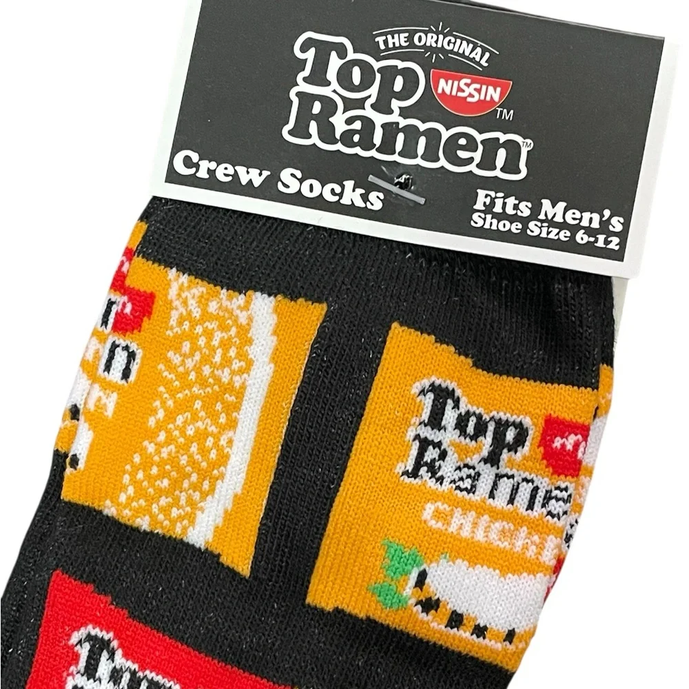 ISSI Top‎ Ramen Crew Socks - Black, Yellow, Green, Red